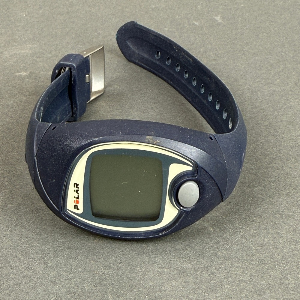 Polar S410 Heart Rate Monitor Watch Blue HRM Running Watch Needs Battery